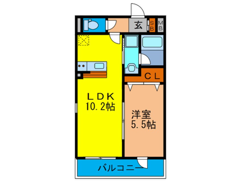 間取図 ベルドミール口酒井