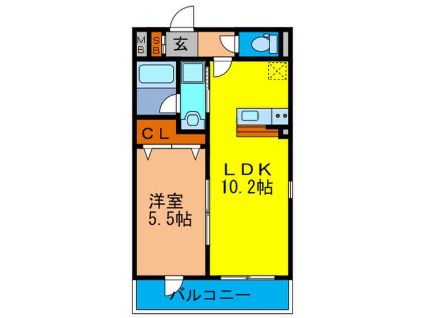 間取図 ベルドミール口酒井