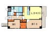 オランジュール芦屋 2LDKの間取り