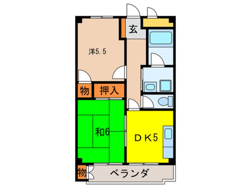 間取図 石町エメラルドハイツ