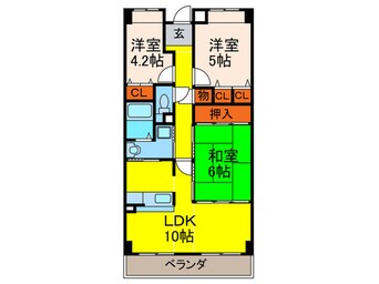 間取図 パセオ清荒神1番館