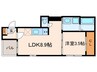 三永レジデンス京都 1LDKの間取り