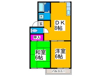 間取図 パークハイツⅡ