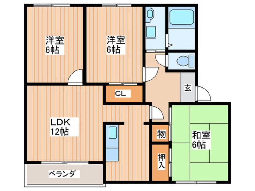 間取図 クィ－ンズコ－トＢ棟