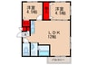 クレアハイツ雲雀丘 2LDKの間取り
