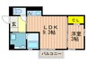 green park 1LDKの間取り