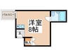 シャンクレール御陵前 1Rの間取り