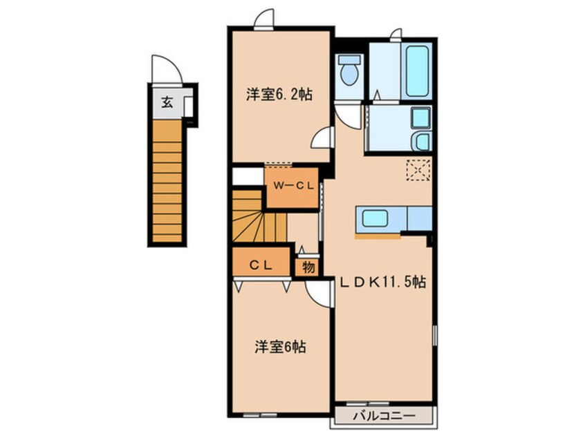 間取図 メゾン　ラフェリアⅡ