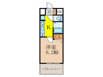 間取図 ｴｽﾃﾑｺｰﾄ新大阪Ⅵｴｷｽﾌﾟﾚｲｽ(510)