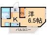 ヒルバレー妙法寺駅前 1Kの間取り