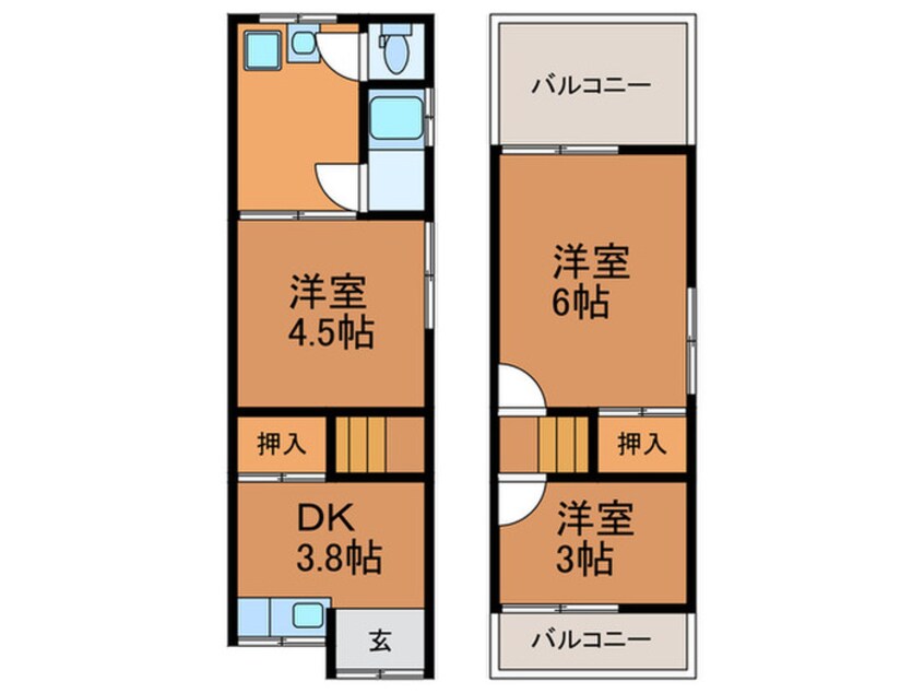 間取図 神岡様貸家