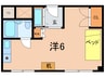 エルマーナ香枦園 1Rの間取り