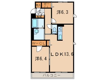 間取図 コモド夙川