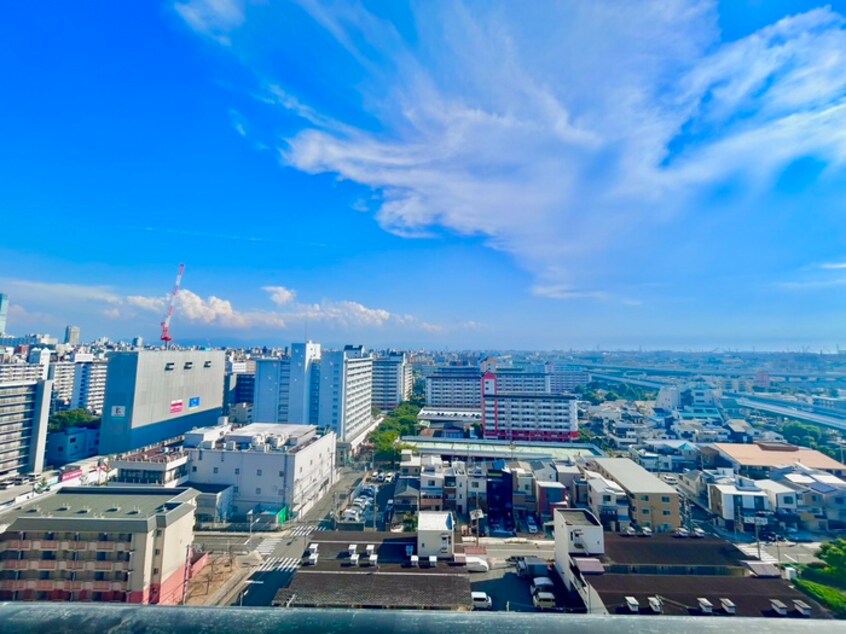 室内からの展望 Luxe難波西Ⅲ