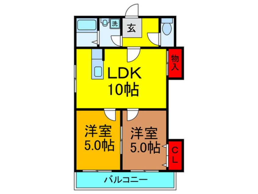 間取図 ロ－ズハイツ