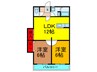 ロ－ズハイツ 2LDKの間取り