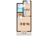 カサクレモナⅠ東館 1Kの間取り