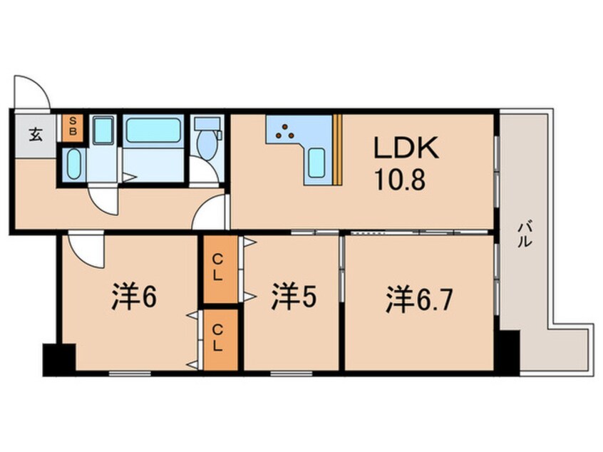 間取図 甲南サンシティー三宮