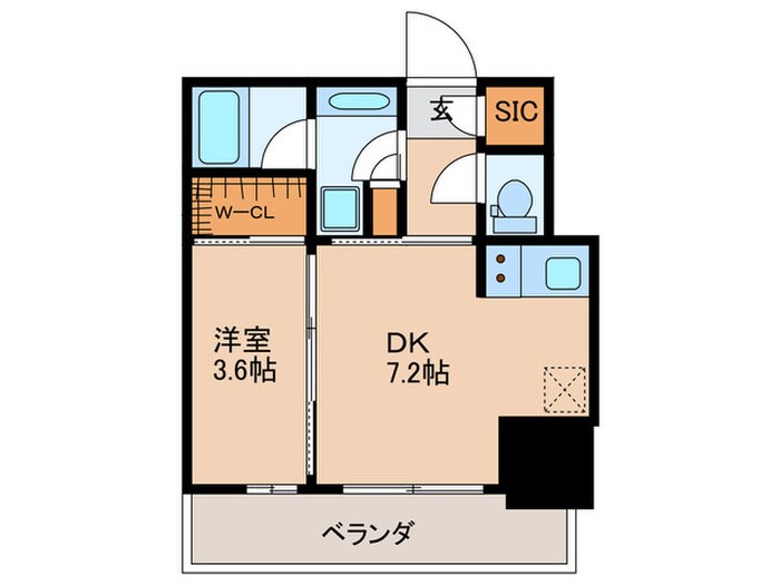 間取り図 ﾙﾌｫﾝﾌﾟﾛｸﾞﾚ堺筋本町ﾀﾜｰﾚｼﾞﾃﾞﾝｽ