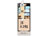 グランド－レ東須磨 1Kの間取り
