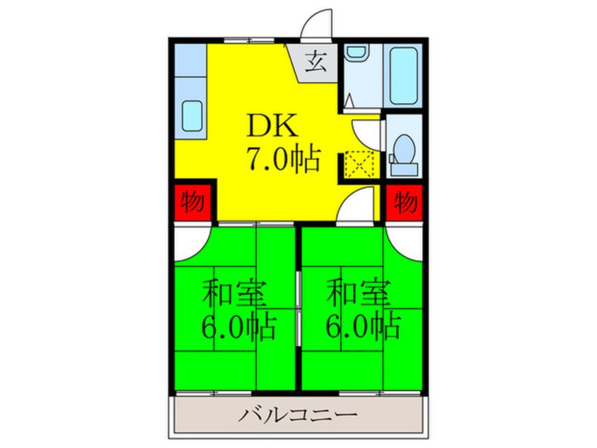 間取図 メゾンクレハ（１階）