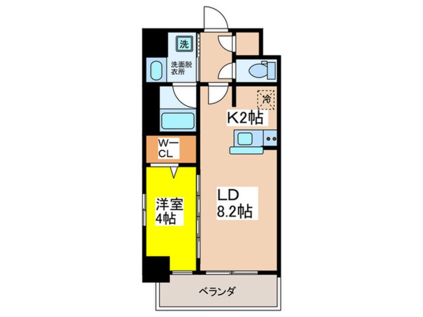 間取図 Metrosa京町堀