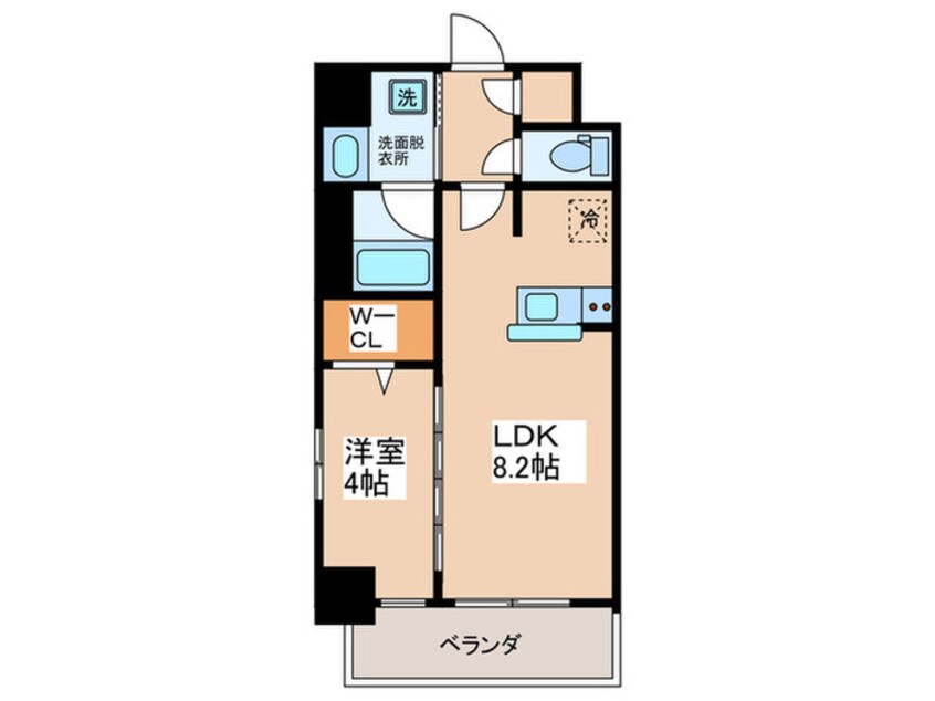 間取図 Metrosa京町堀