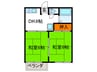 ロイヤルハイツ芝 2DKの間取り