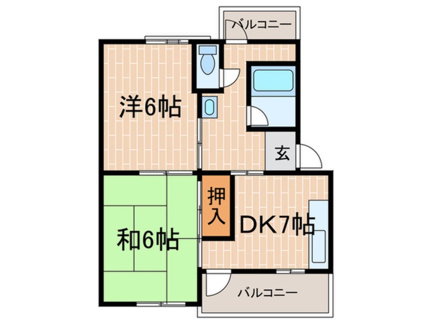 間取図 香枦園ヴァンテカトル