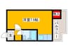 RIZEONE富田林レジデンスⅠ 1Rの間取り
