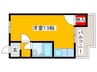 RIZEONE富田林レジデンスⅠ 1Rの間取り