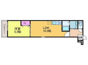 間取図 フジパレス高石駅北Ⅲ番館