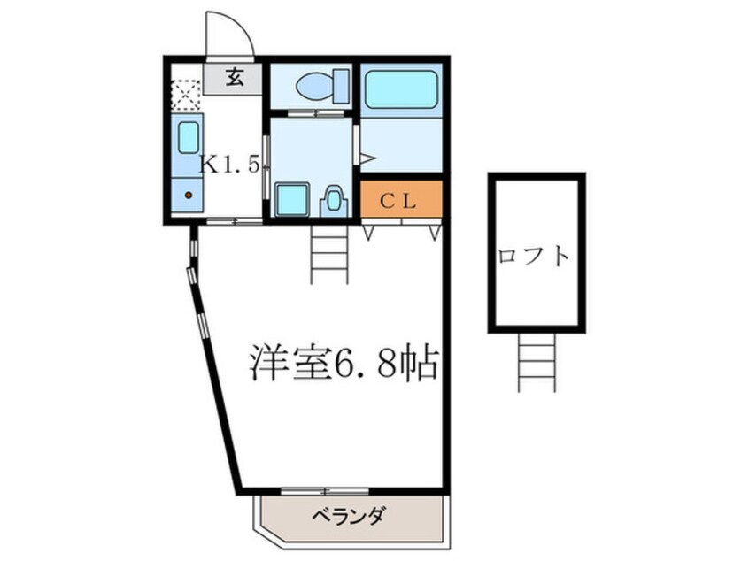 間取図 シャーンブル北白川