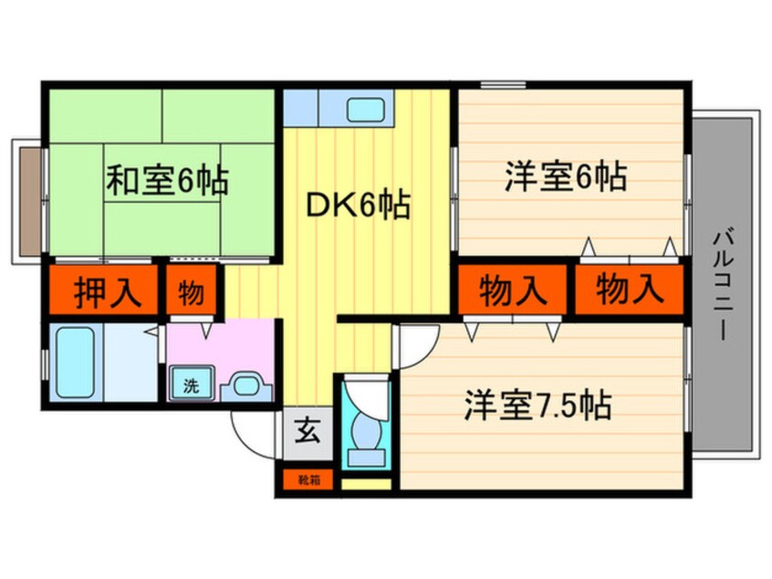 間取図 パレス石田