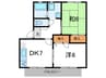 エントピア 2DKの間取り