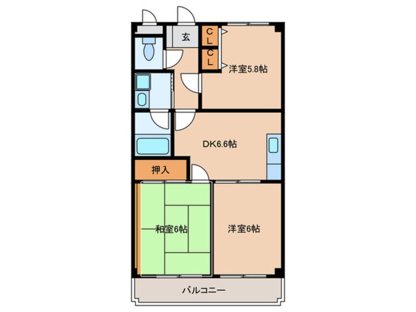 間取図 レイール泉南