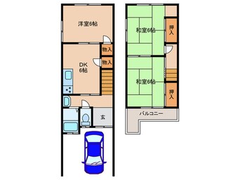 間取図 江瀬美町一戸建貸家