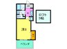本山中町SHﾋﾞﾙ 1Kの間取り