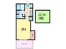本山中町SHﾋﾞﾙ 1Kの間取り