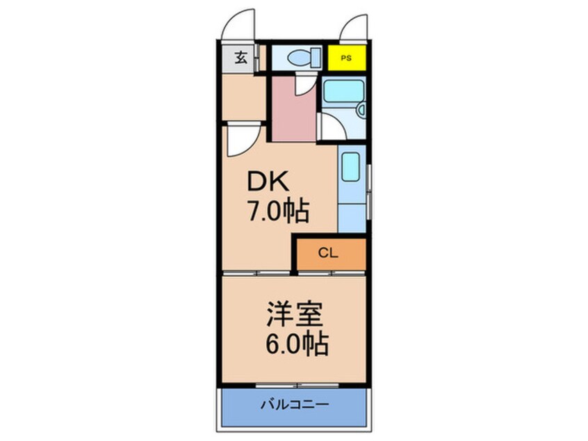 間取図 エクセルニューオーサカ