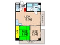 エルベ楠葉コ－トの間取図