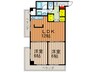 エルベ楠葉コ－ト 2LDKの間取り