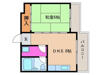 間取図 サンテラス中川