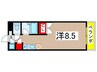 アロマヒル瀬川 1Rの間取り