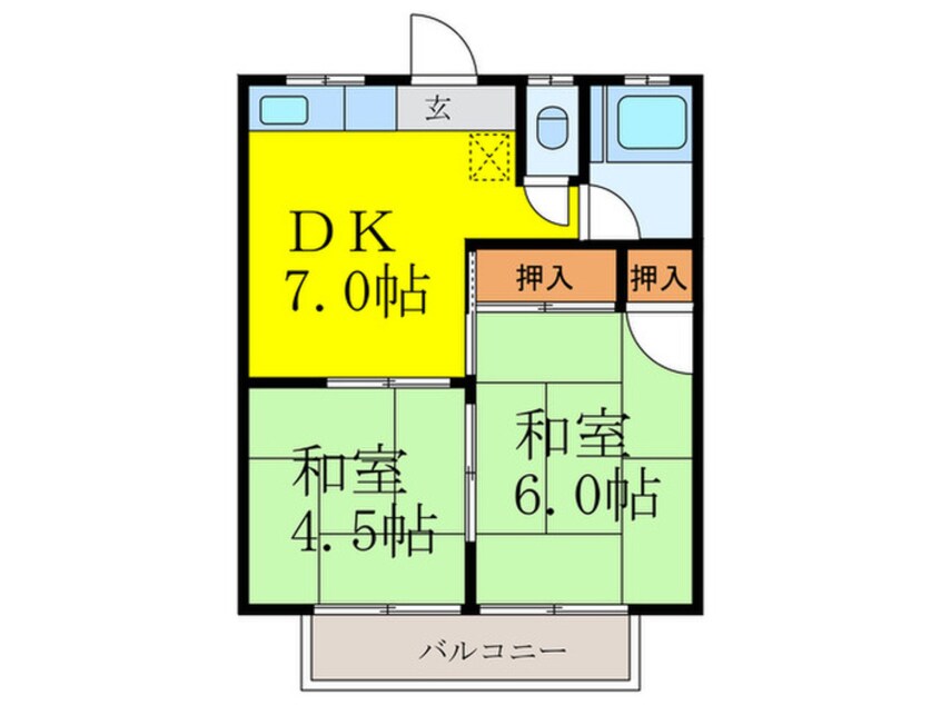 間取図 田中ハイツ