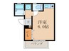 プリュムエトワ－ル 1Rの間取り