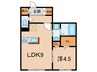 ベリテ神戸 1LDKの間取り