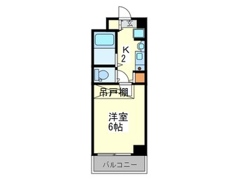 間取図 ｴｽﾃﾑｺｰﾄ心斎橋ｱﾙﾃｰﾙ（306）