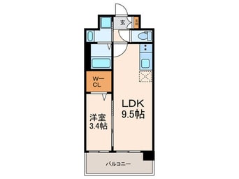 間取図 ソルテラス京都JUJO薫(611)