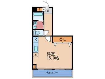 間取図 天満橋筋ビュ－ハイツ(402)